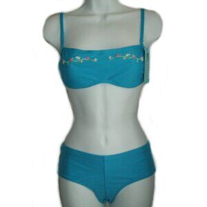 DALVI Blue Cheeky Boyshorts Bikini - Sz Med - NEW